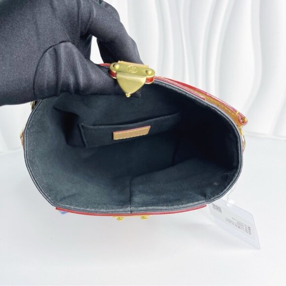 Louis Vuitton Monogram Duffle Bag Handbag Shoulder M43587 Brown Leather Bag - Picture 8 of 8